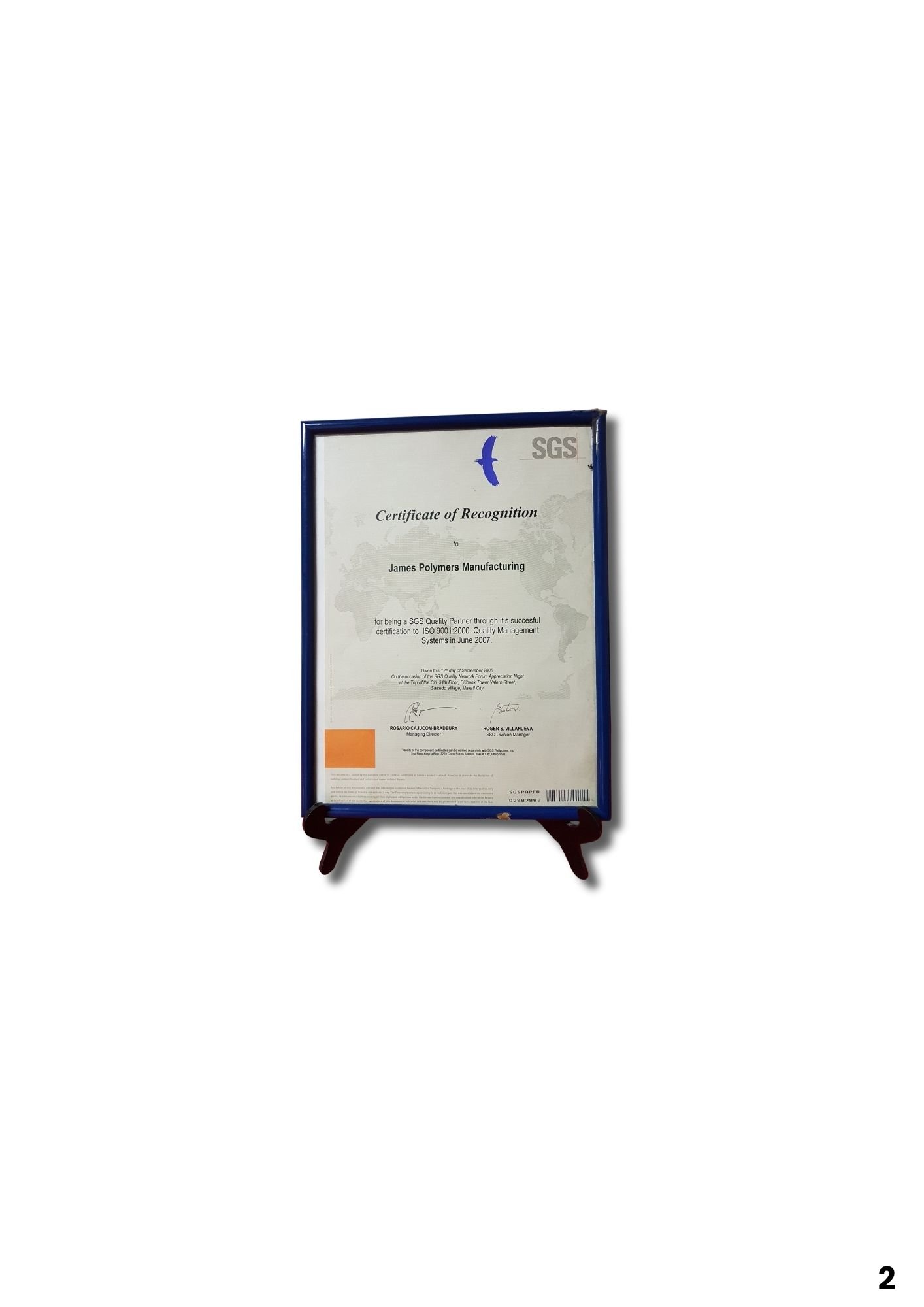 Certificate of Recognition