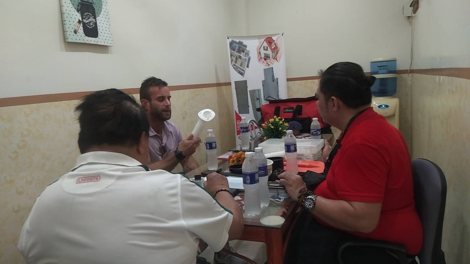 Business Meeting and Product Discussion with U.S. Client at James Polymers