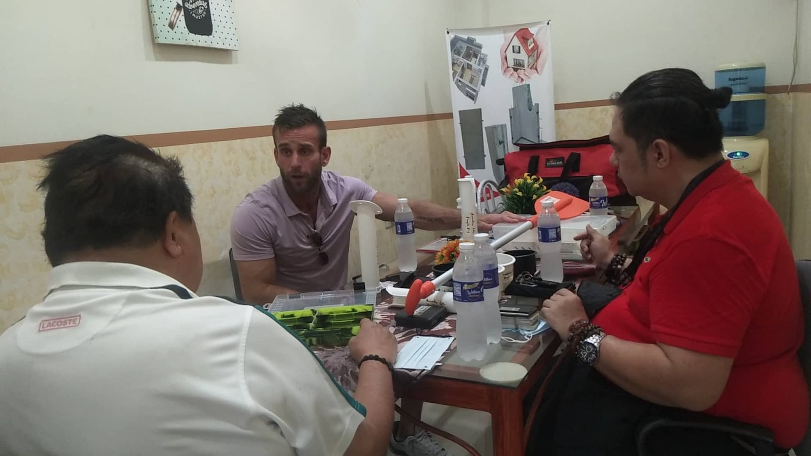 Business Meeting and Product Discussion with U.S. Client at James Polymers