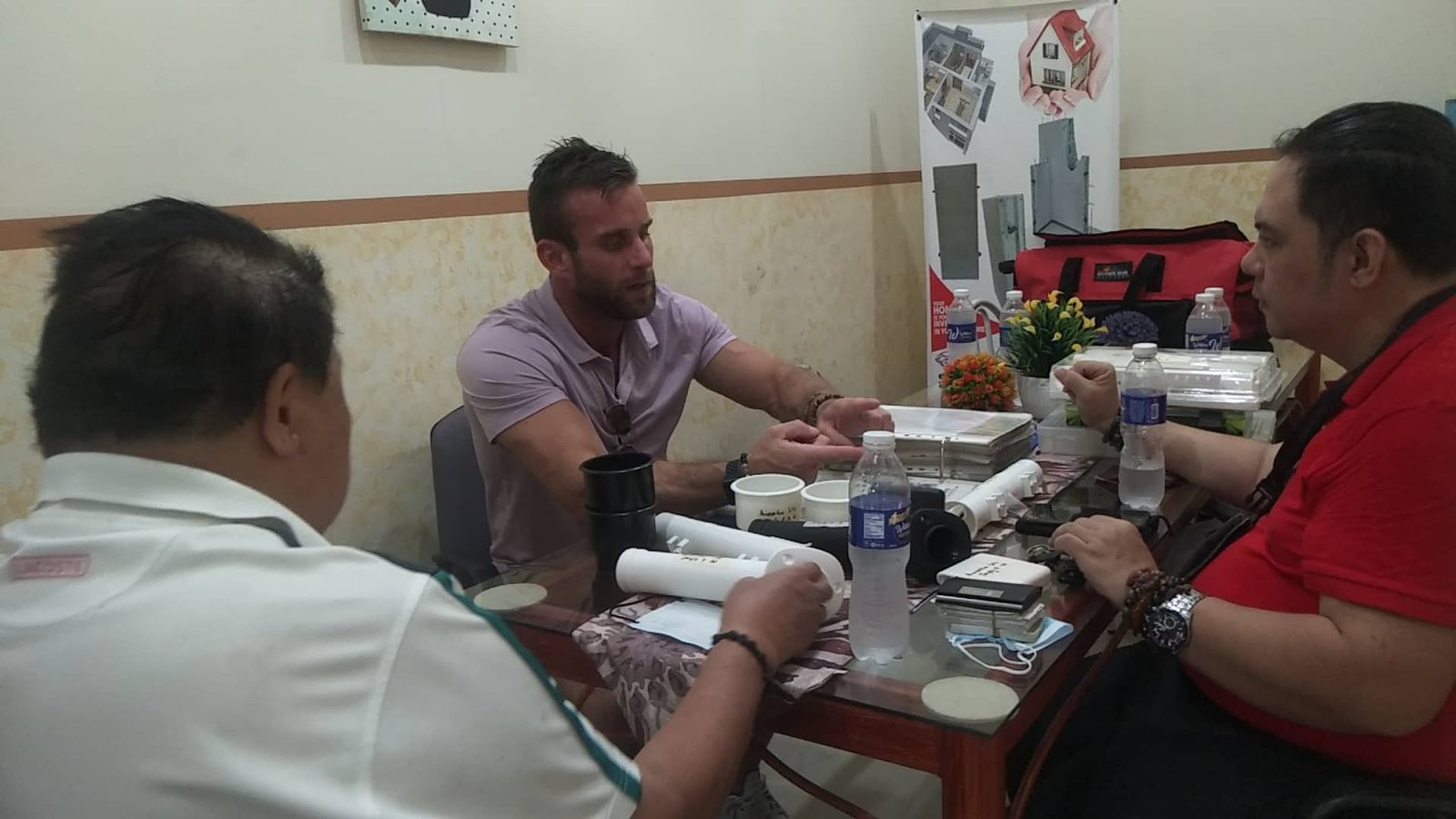 Business Meeting and Product Discussion with U.S. Client at James Polymers