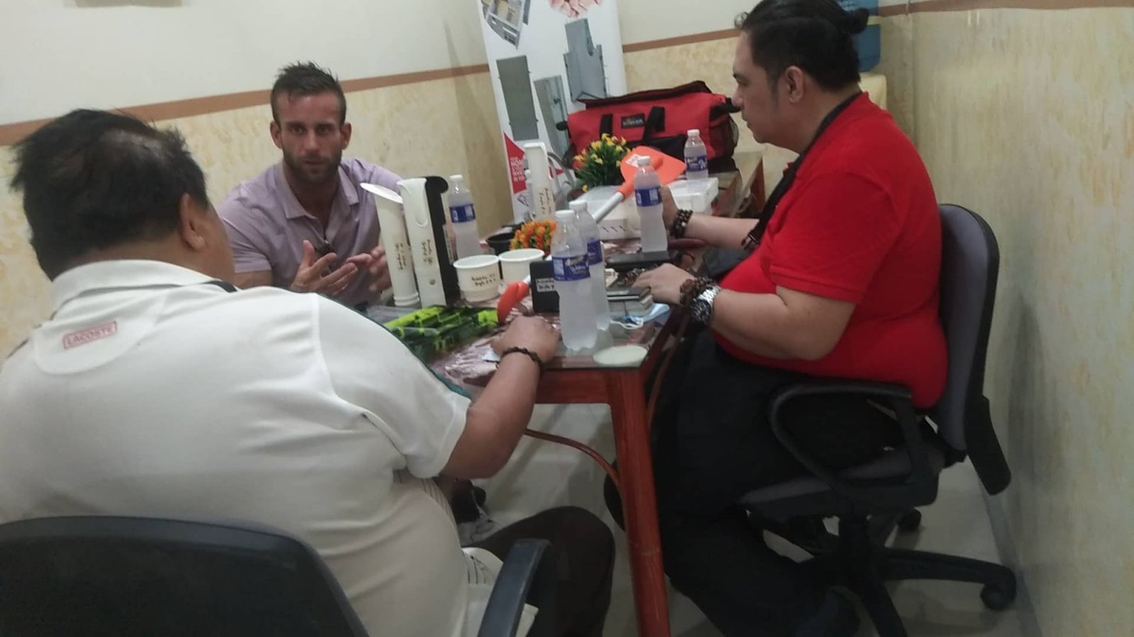 Business Meeting and Product Discussion with U.S. Client at James Polymers